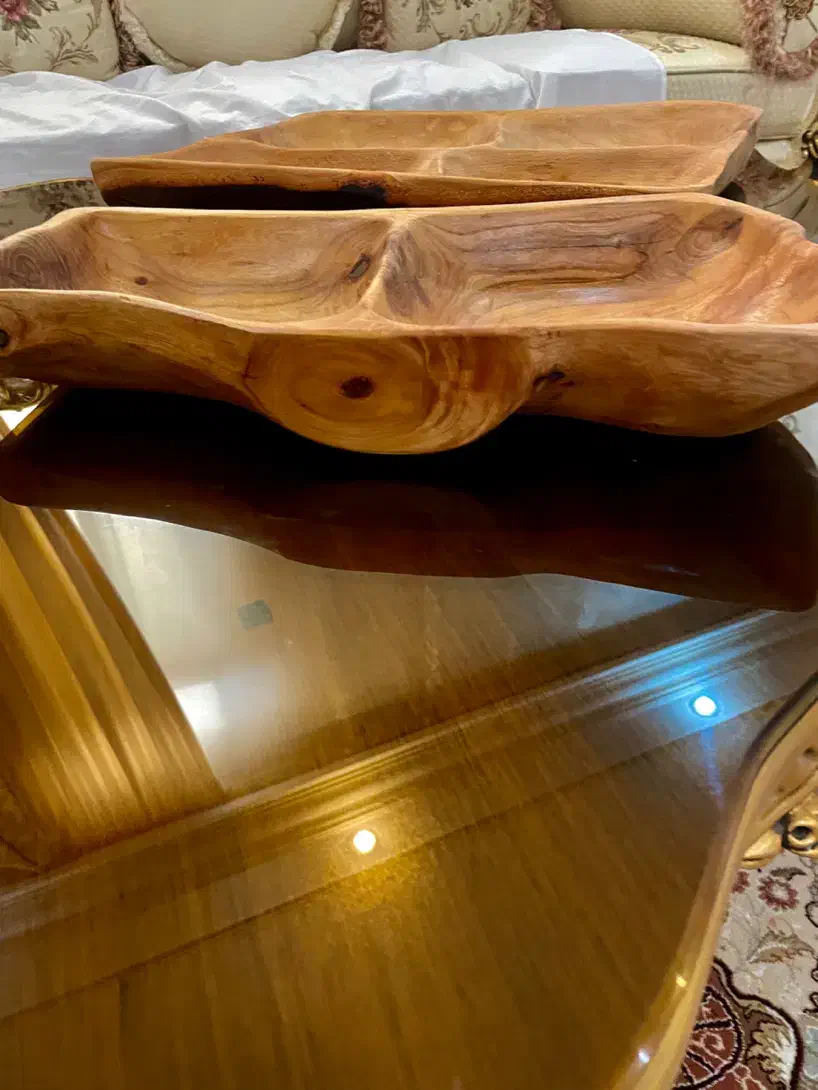 ظروف چوبی اصل دستساز|ظروف سرو و پذیرایی|قم, آزادگان|دیوار