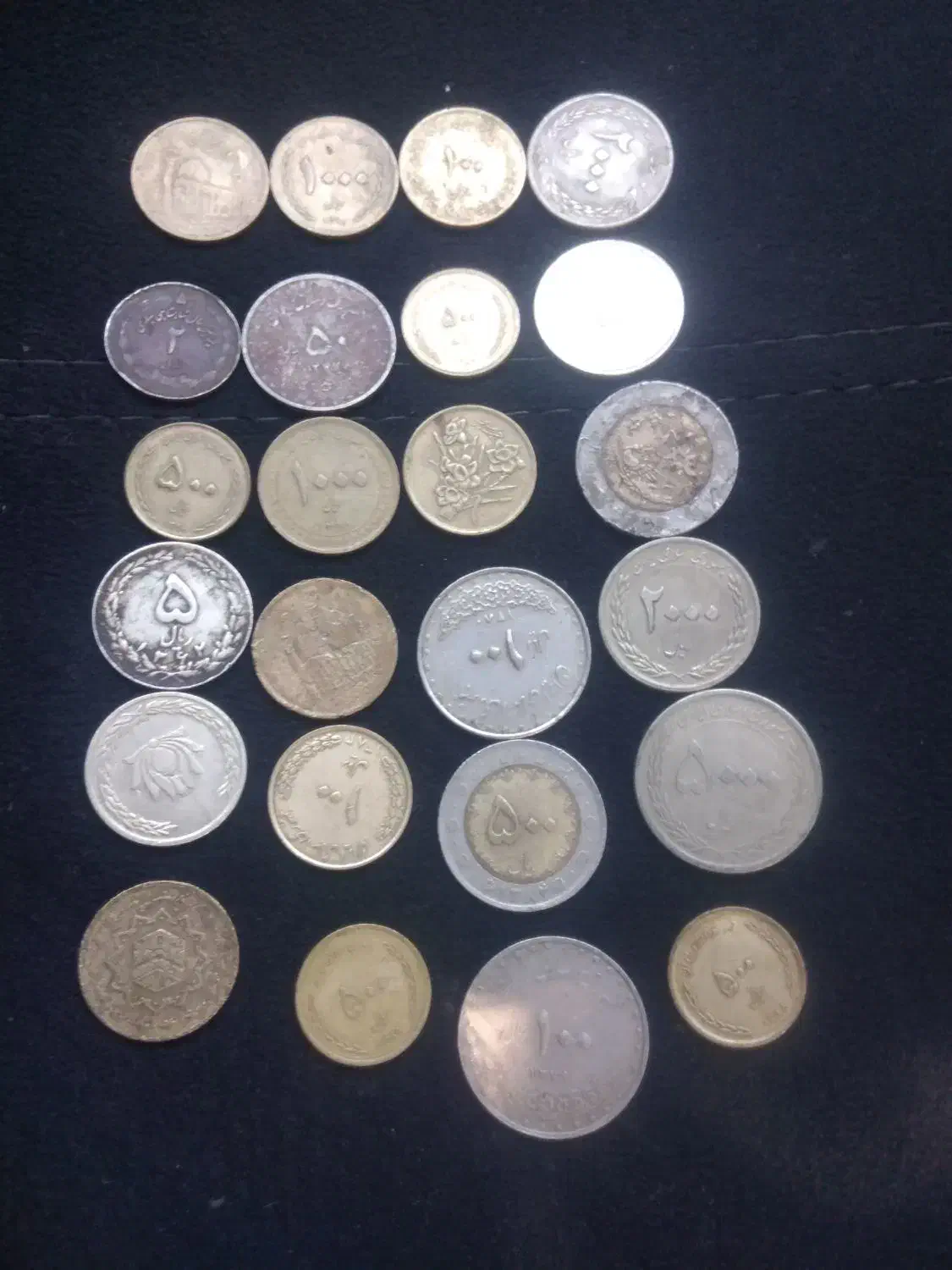 تعدادی سکه اسکناس وسنگ|کلکسیون سکه، تمبر، اسکناس|بیرجند, |دیوار