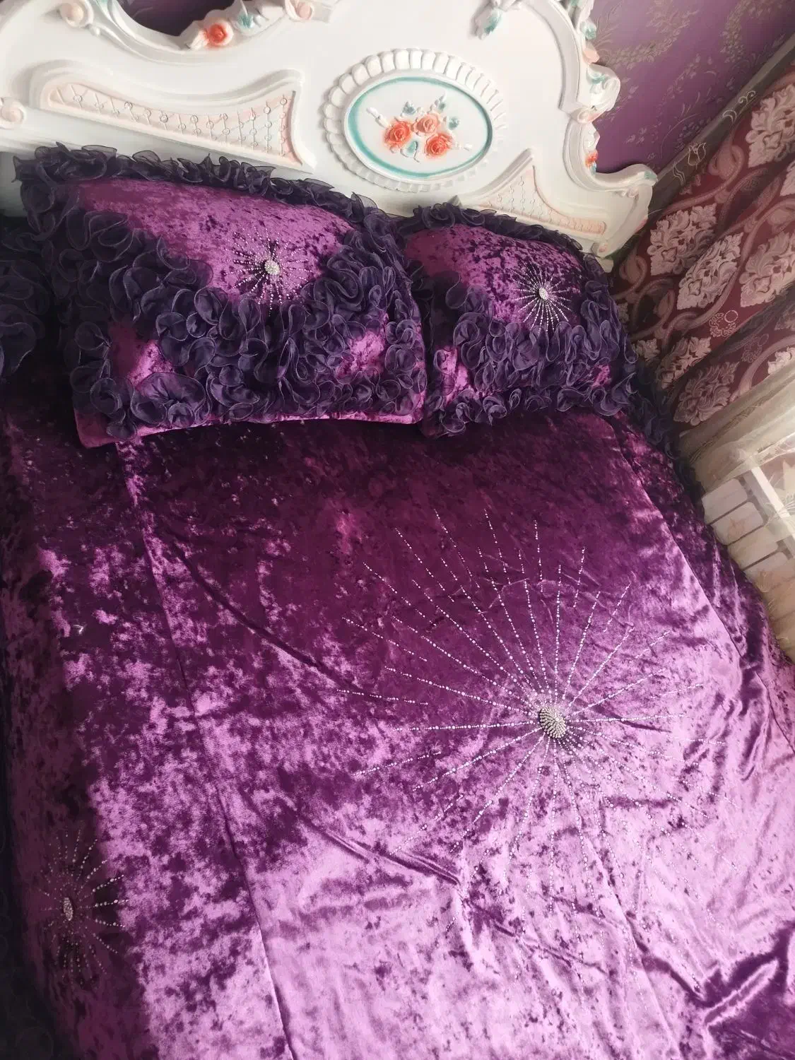 سرویس روتختی مخمل ترک مارک belenay اکبند|سرویس روتختی|تهران, سازمان آب|دیوار