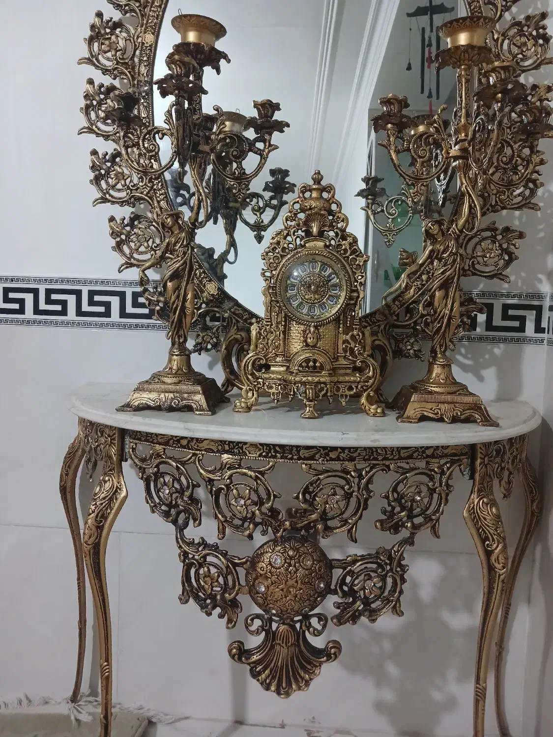 آینه شمعدون سالم و شیک|آینه|نظرآباد, رسالت|دیوار