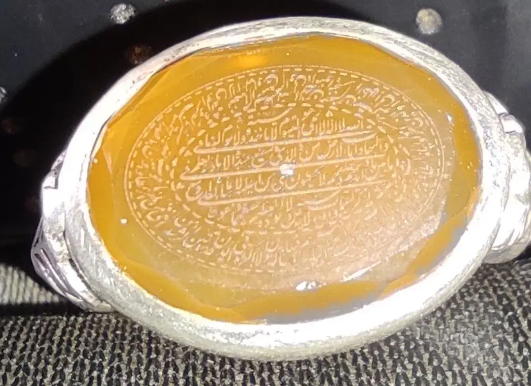 انگشتر عقیق خطی آیت الکرسی کامل|بدلیجات|مرند, |دیوار