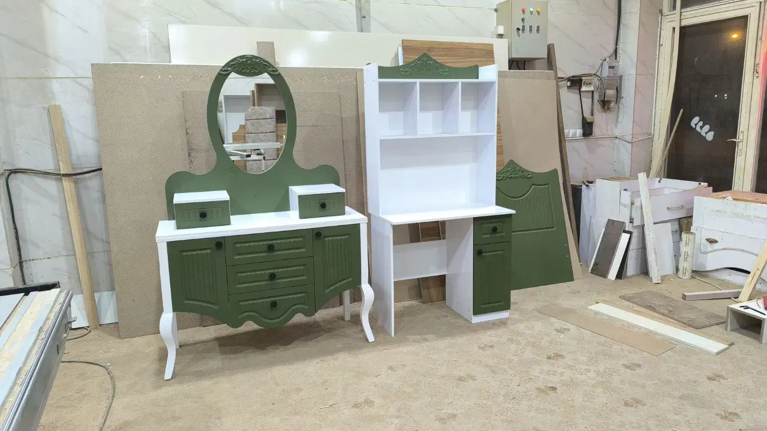 تخت خواب جوان ست کامل مدل انتیک|تخت و سرویس خواب|زنجان, |دیوار