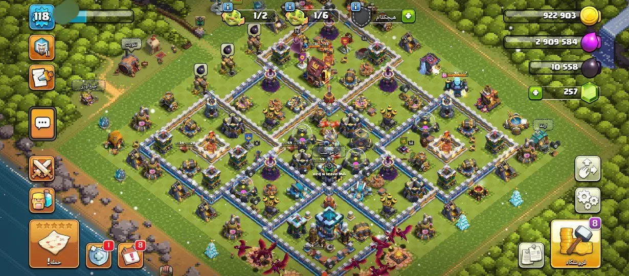 فروش دو اکانت کلش رو هم 530T|کنسول، بازی ویدئویی و آنلاین|گراش, |دیوار