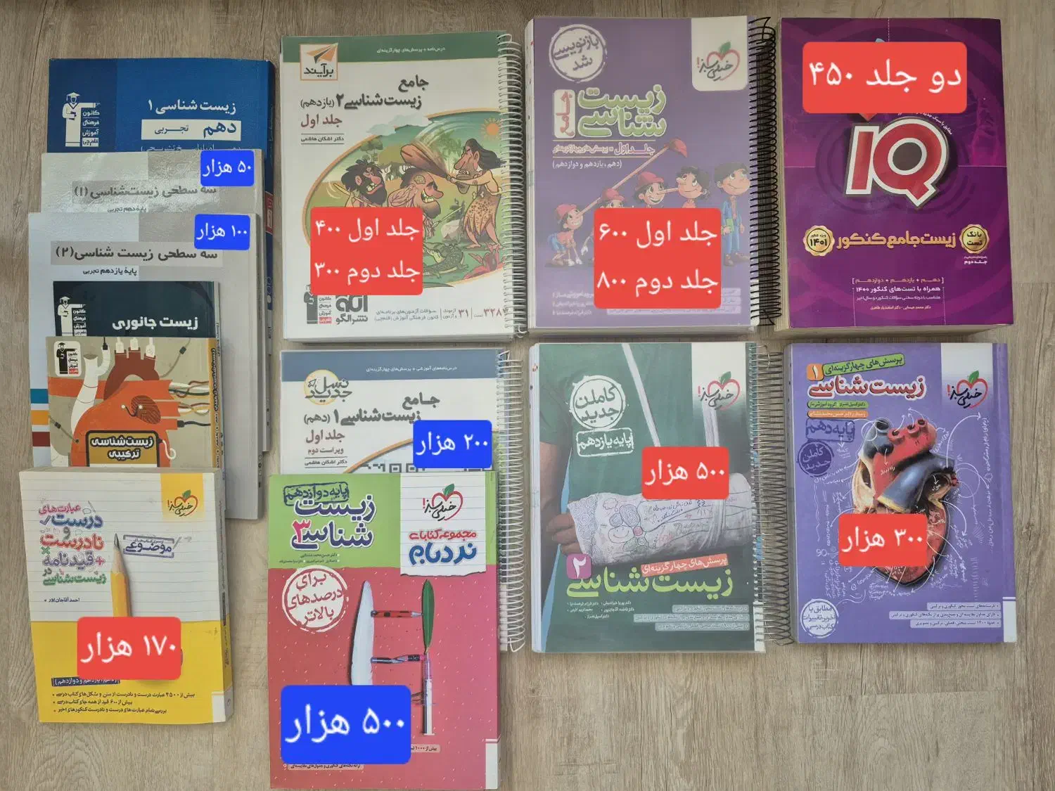 کتابهای زیست بازار، پینوکیو، آیکیو، نشرالگو، قلمچی|کتاب و مجله آموزشی|تبریز, |دیوار