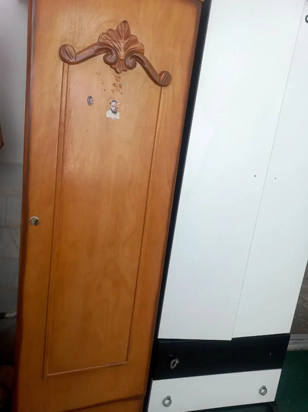 فروش کمد بوفه کمد لباس کودک و یکی کمد چوبی|جاکفشی، کمد، دراور|اردکان, |دیوار