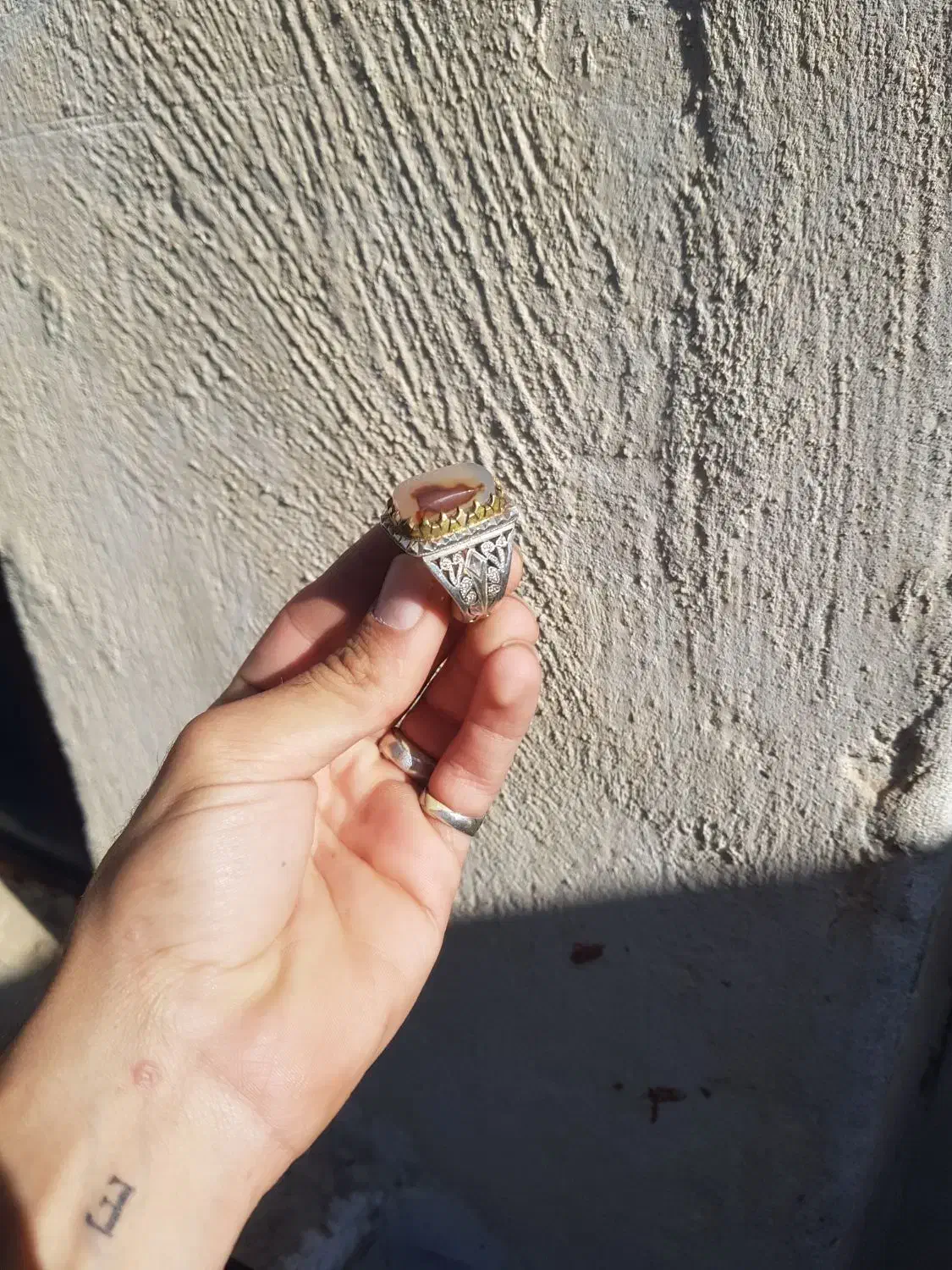 انگشتر مصور شکل دار،عقیق.اوپال.فیروزه نیشابور|جواهرات|مشهد, شهید علی محمدی|دیوار