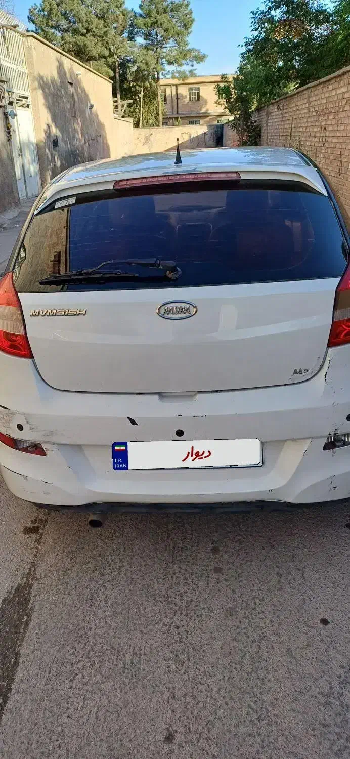mvm 315 هاچ‌بک ساده مدل۱۳۹۲|خودرو سواری و وانت|کرمان, |دیوار