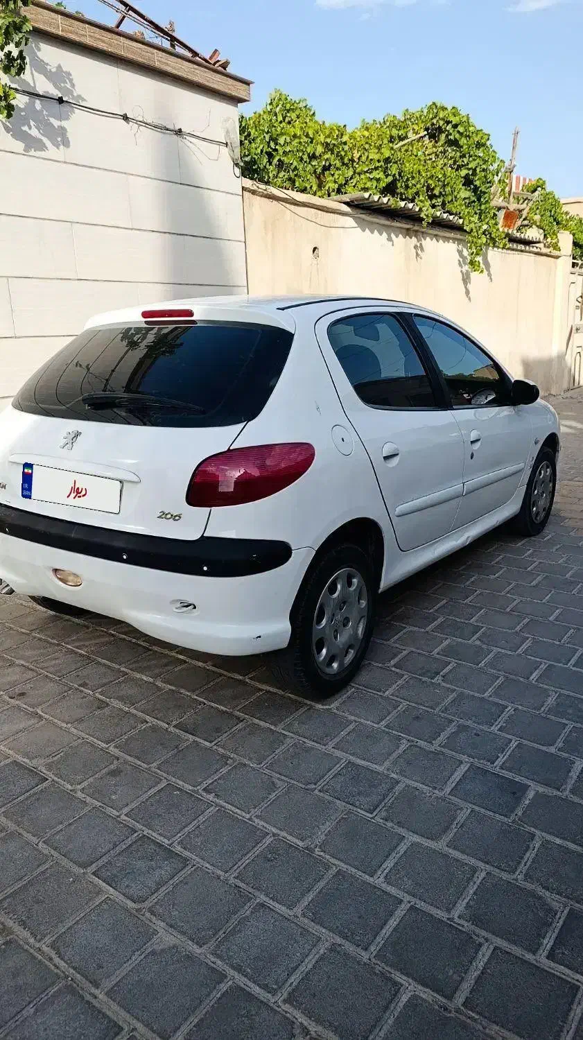 ۲۰۶ تیپ دو کارشناسی سفید|خودرو سواری و وانت|کاشمر, |دیوار