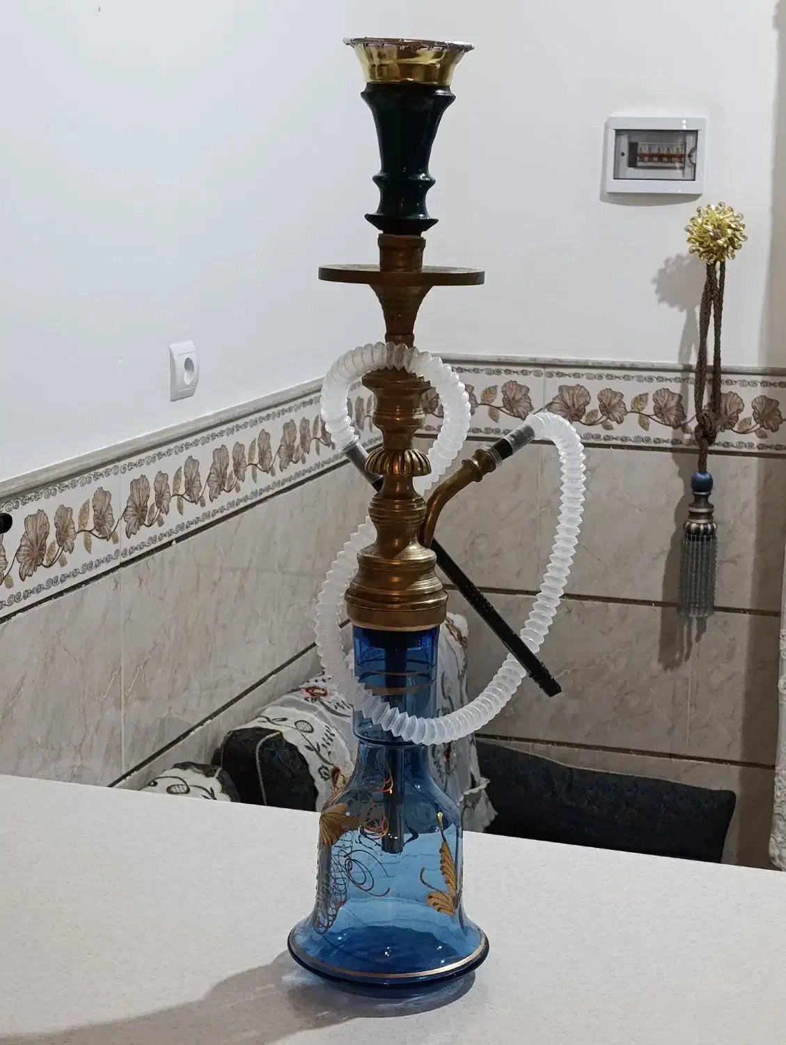 قلیان برنجی|صنایع دستی و سایر لوازم تزئینی|سیرجان, |دیوار