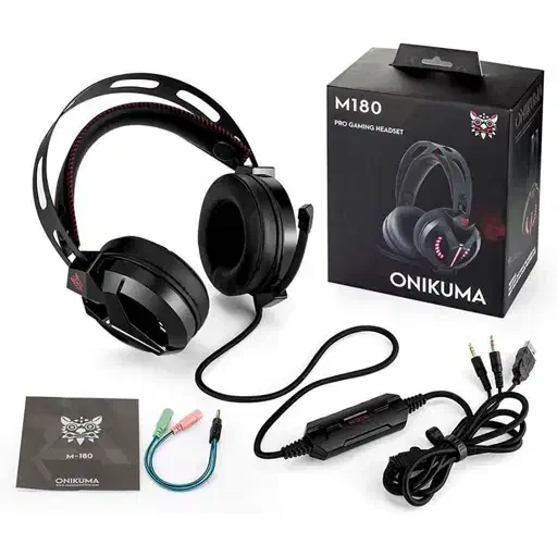 هدست گیمینگ اونیکوما Onikuma Combatwing M180 Pro|قطعات و لوازم جانبی رایانه|مشهد, امامیه (شهرک غرب)|دیوار