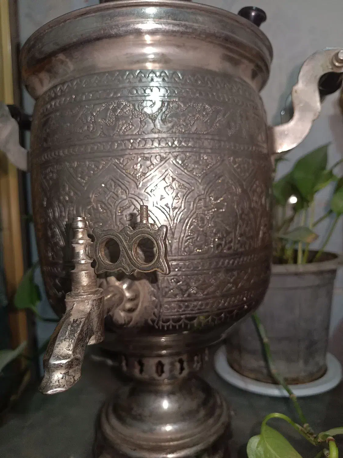 سماور تمام نقش|سماور، چای‌ساز، قهوه‌ساز|بیرجند, |دیوار
