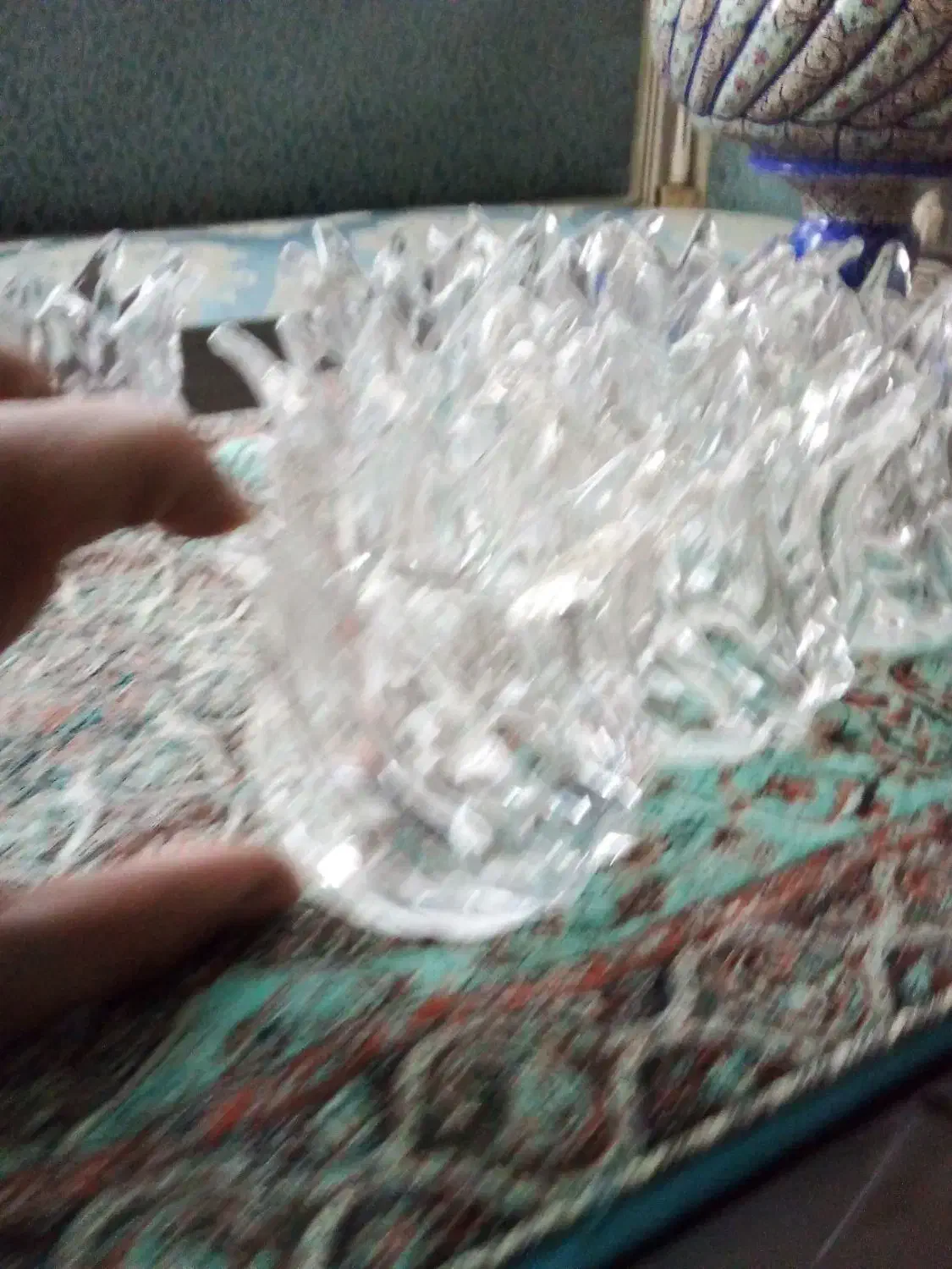 لاله کریستال لوستر ۱۰ عدد ۱۰ سانتی|لوستر و چراغ آویز|تهران, یافت آباد جنوبی|دیوار