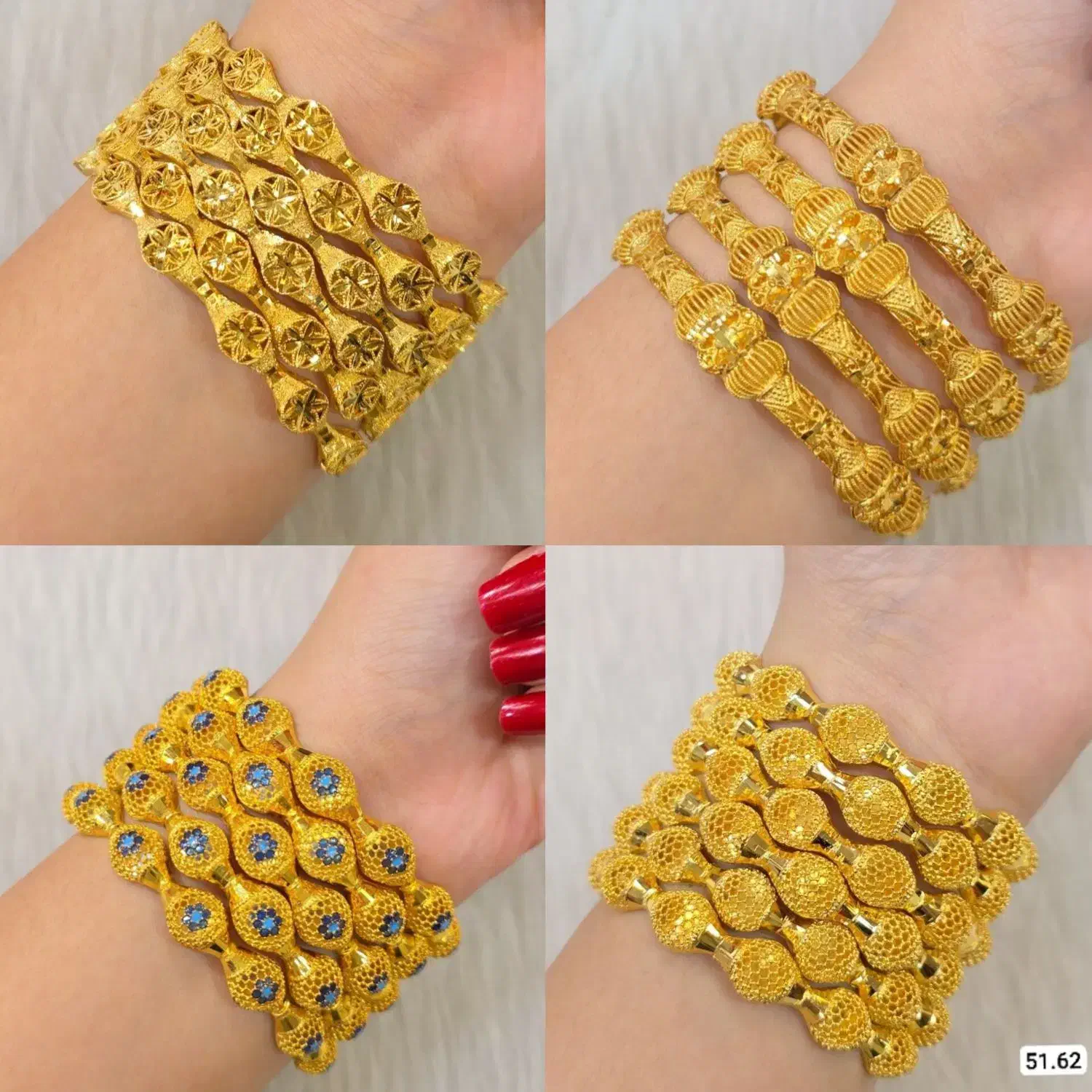 النگونقره فیوژن و بحرینی (النگو نقره آبکاری طلا)|جواهرات|شیراز, بعثت|دیوار