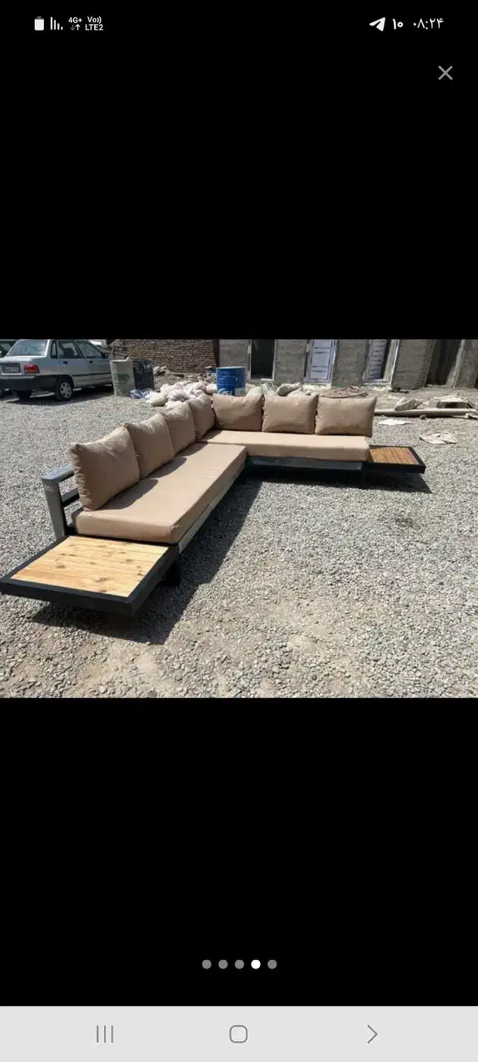 مبلل رویال صندلی کارن ترموود نیمکت آهنی|مبلمان خانگی و میز عسلی|کرج, چهارصد دستگاه|دیوار