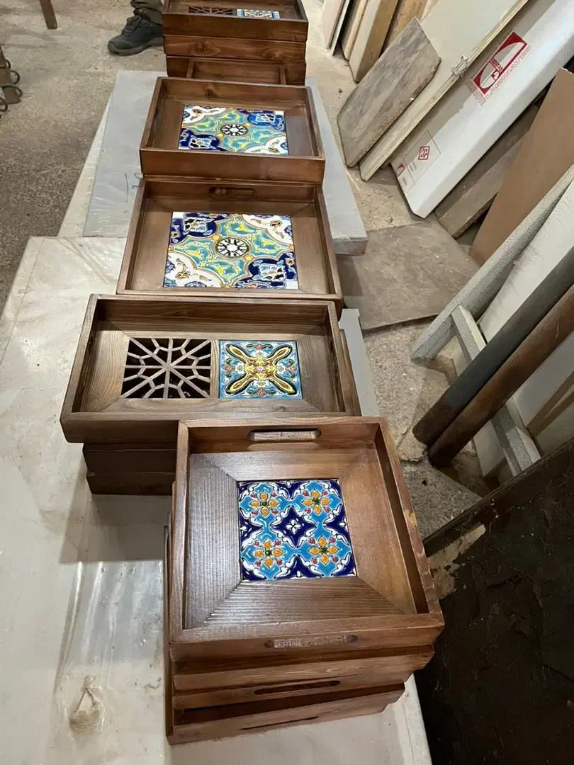 سینی چوبی|ظروف سرو و پذیرایی|تهران, بازار|دیوار