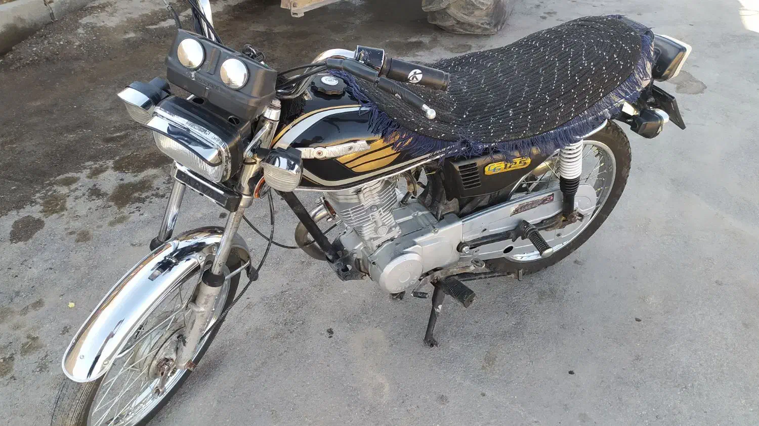 موتور125 مزایده درحد خشک|موتورسیکلت|نورآباد, |دیوار