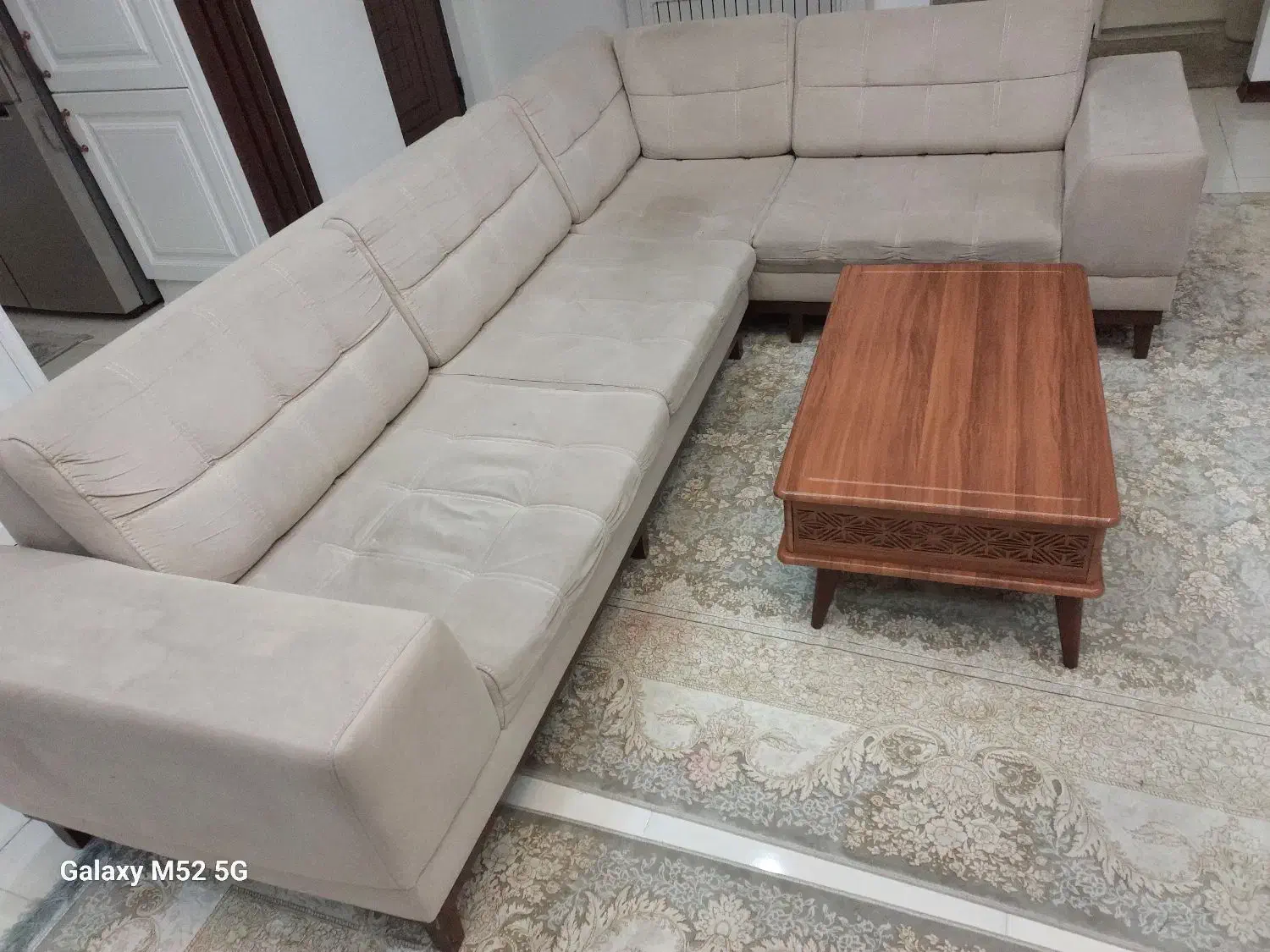 مبل ال ۵ نفره با میز|مبلمان خانگی و میز عسلی|ورامین, شهرک فجر|دیوار