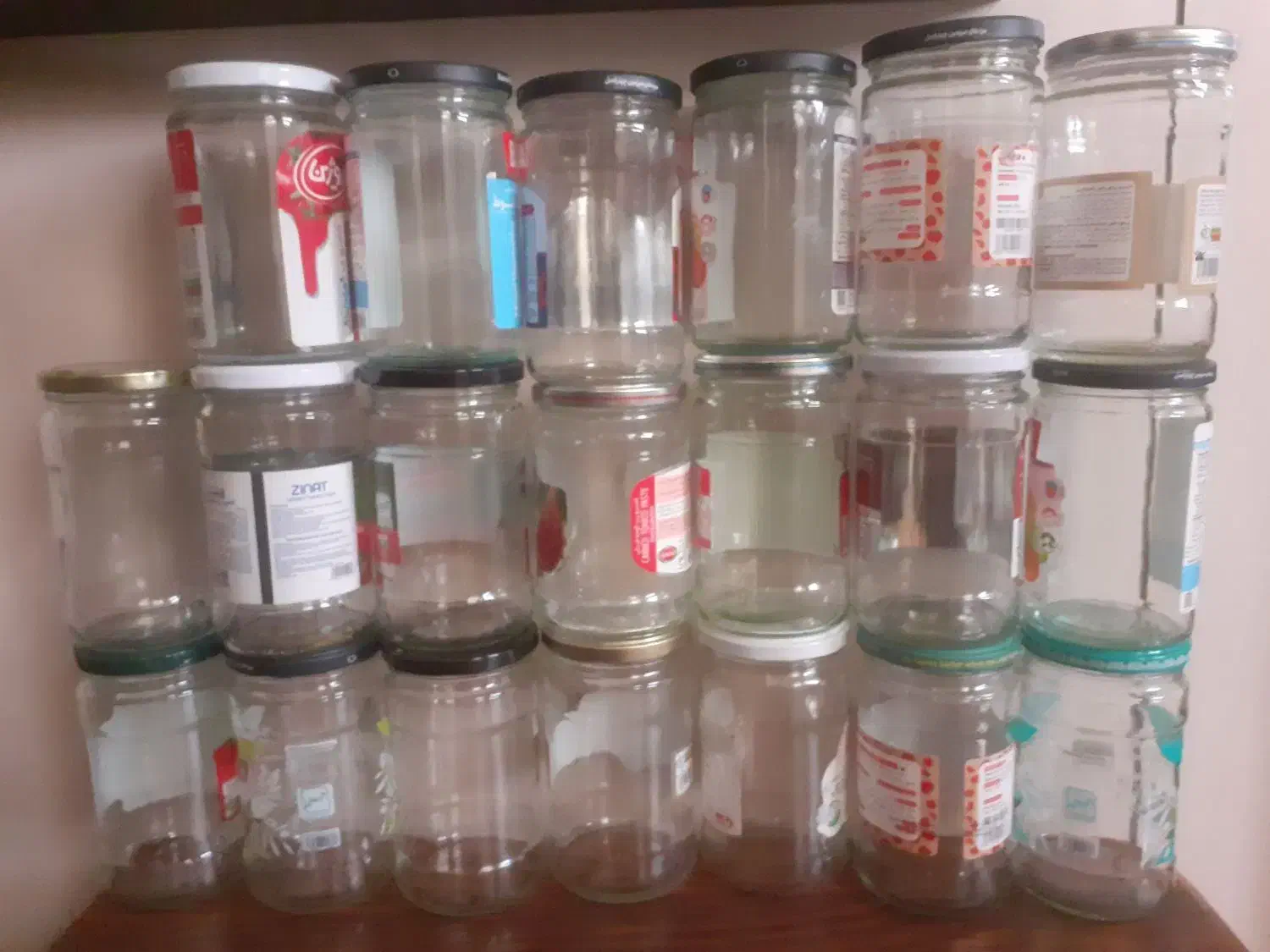 بانکه شیشه خالی شیشه رب شیشه ترشی شیشه مربا|ظروف نگهدارنده، پلاستیکی، یک‌بارمصرف|شاهین‌شهر, فردوسی|دیوار