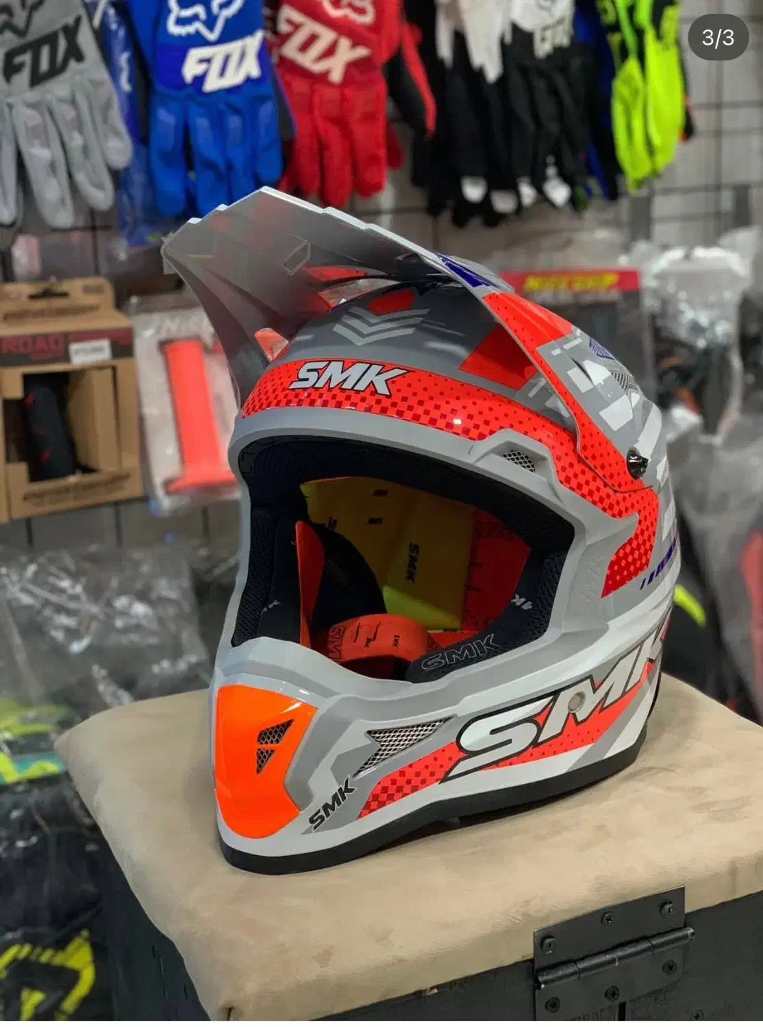 کلاه کاسکت کراسی مدل smk سایز L|قطعات یدکی و لوازم جانبی|لنگرود, |دیوار