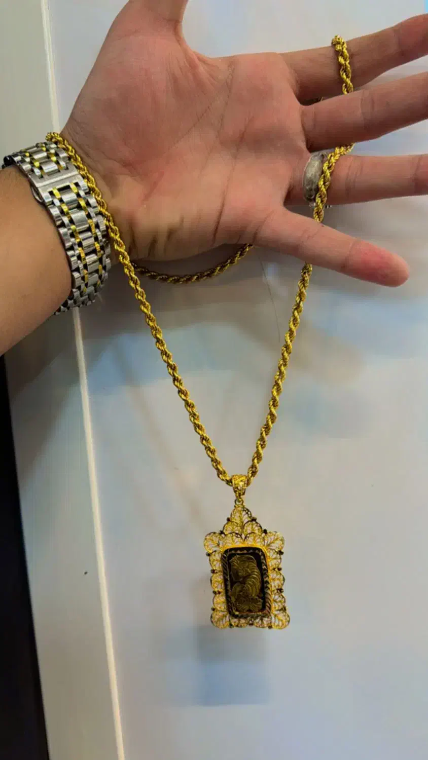 زنجیر و گردنی شمشی ( ست )|جواهرات|لردگان, |دیوار