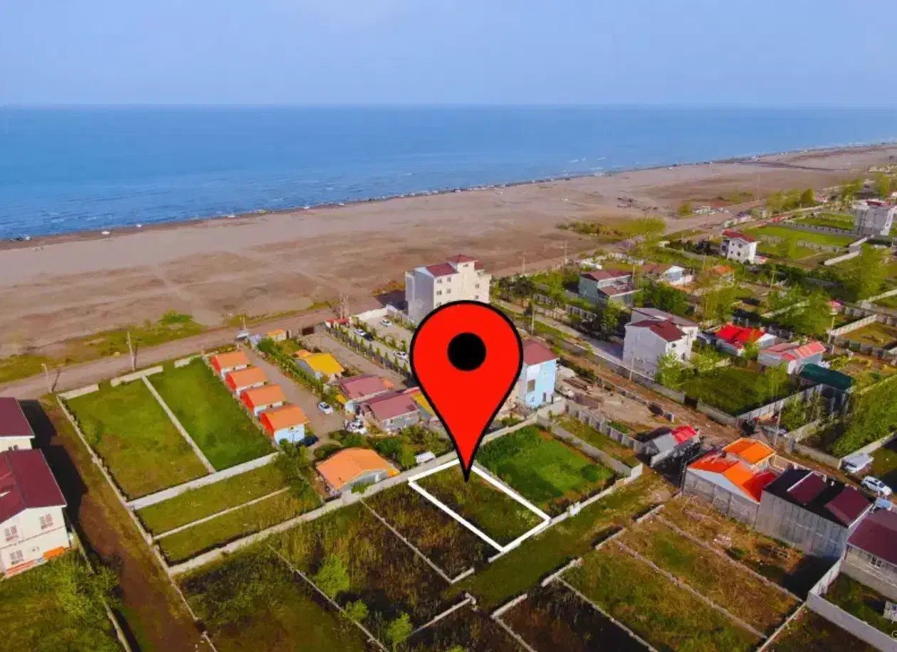 زمین ساحلی پلاک 4 دریا با ویو فوق العاده دریای آبی|فروش زمین و ملک کلنگی|رشت, معلم|دیوار