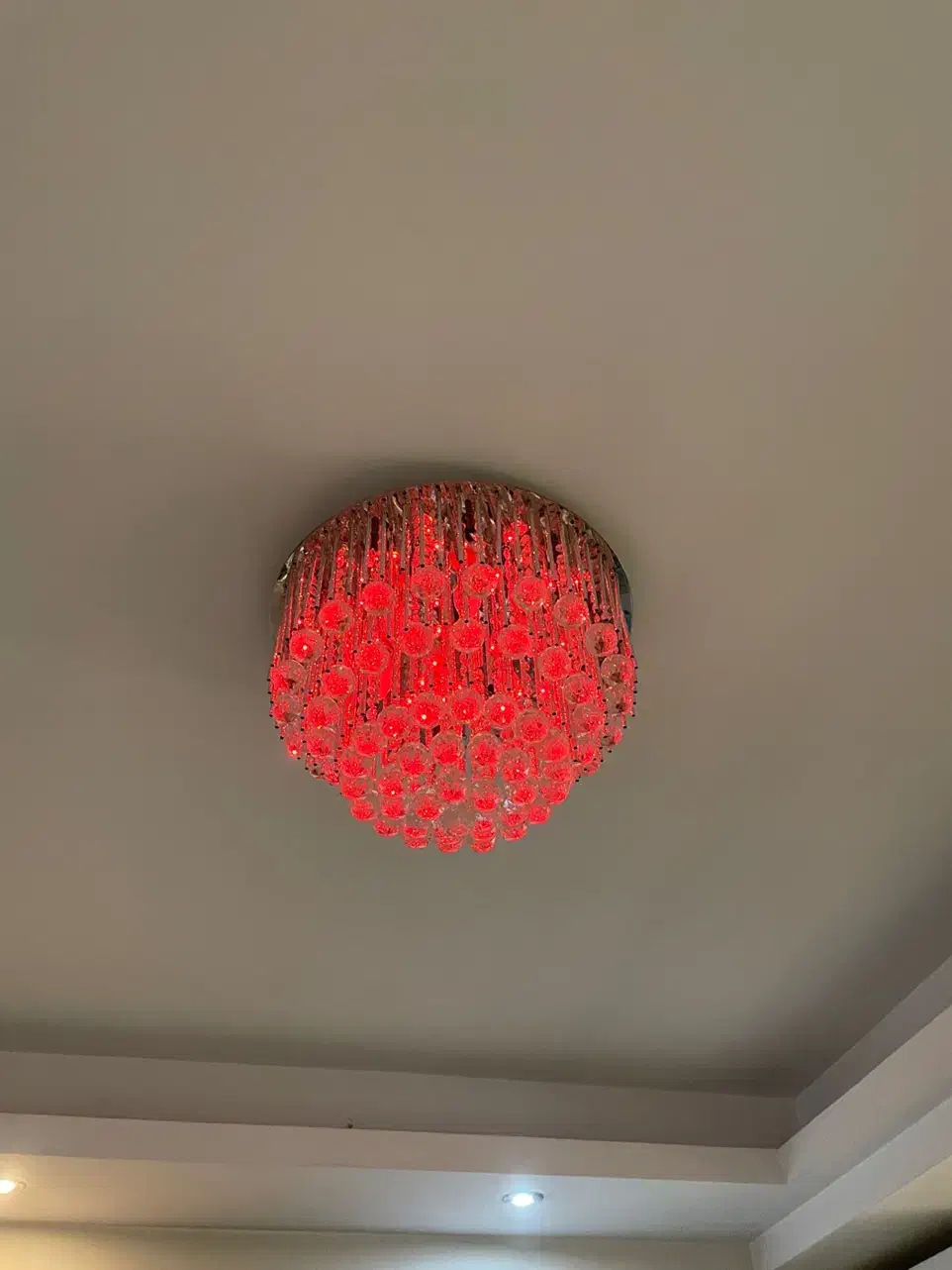 ۱عدد لوستر کریستالی ریموت دار|لوستر و چراغ آویز|تهران, نیاوران|دیوار