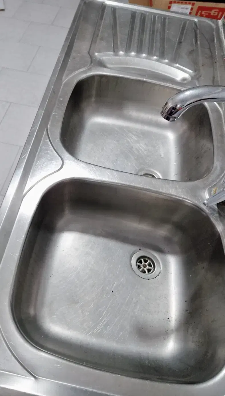 سینک ظرفشویی همراه با شیر و کابینت|مصالح و تجهیزات ساختمان|بندر انزلی, جهانگانی|دیوار