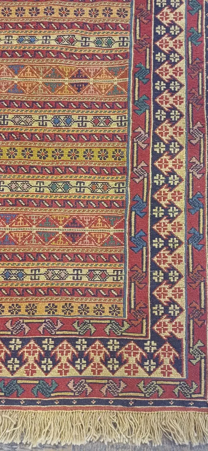 گلیم سوزنی  دستبافت|گلیم، جاجیم، گبه|شیراز, بازار|دیوار