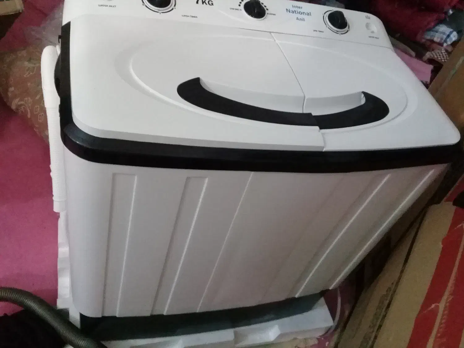 فروش لباس شویی دو قلویی ناسیونال|ماشین لباسشویی و خشککن لباس|فارسان, |دیوار