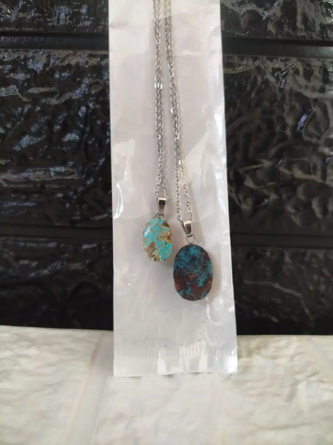 گردنبند فیروزه اصل نیشابور|جواهرات|کرمان, |دیوار