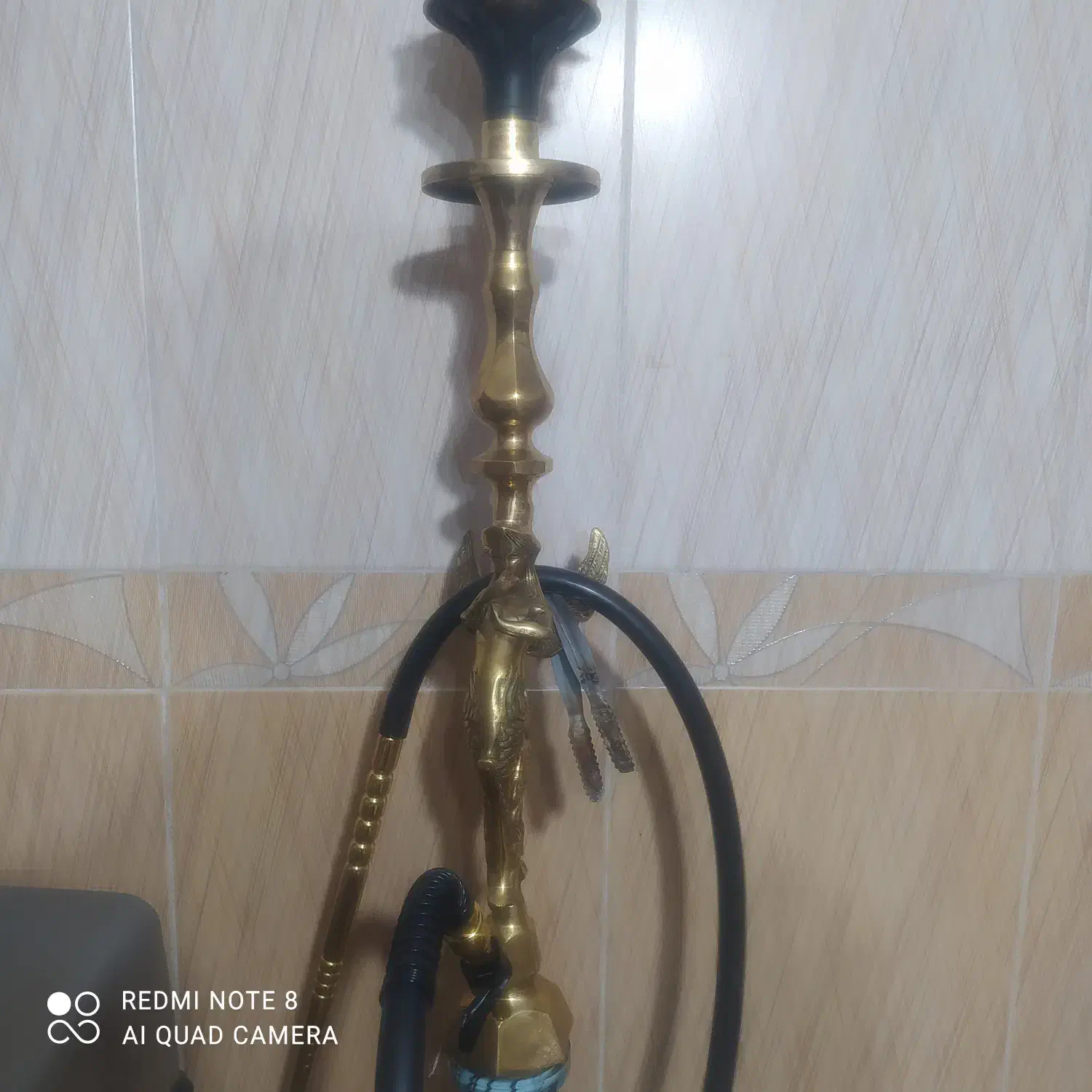 قلیون برنجی فروشی|کلکسیون اشیاء عتیقه|گناباد, |دیوار