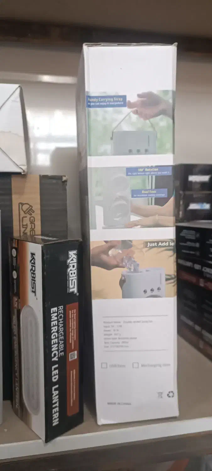 چراغ شارژی، پنکه خنک کننده|لامپ و چراغ|قم, باغ کرباسی|دیوار