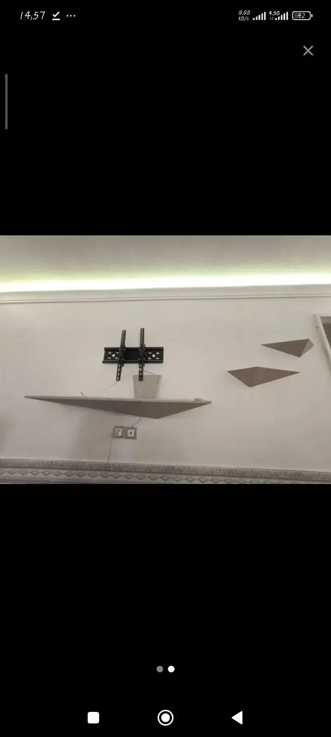 میز تلویزیون دیواری همراه براکت|میز تلویزیون|صفادشت, |دیوار