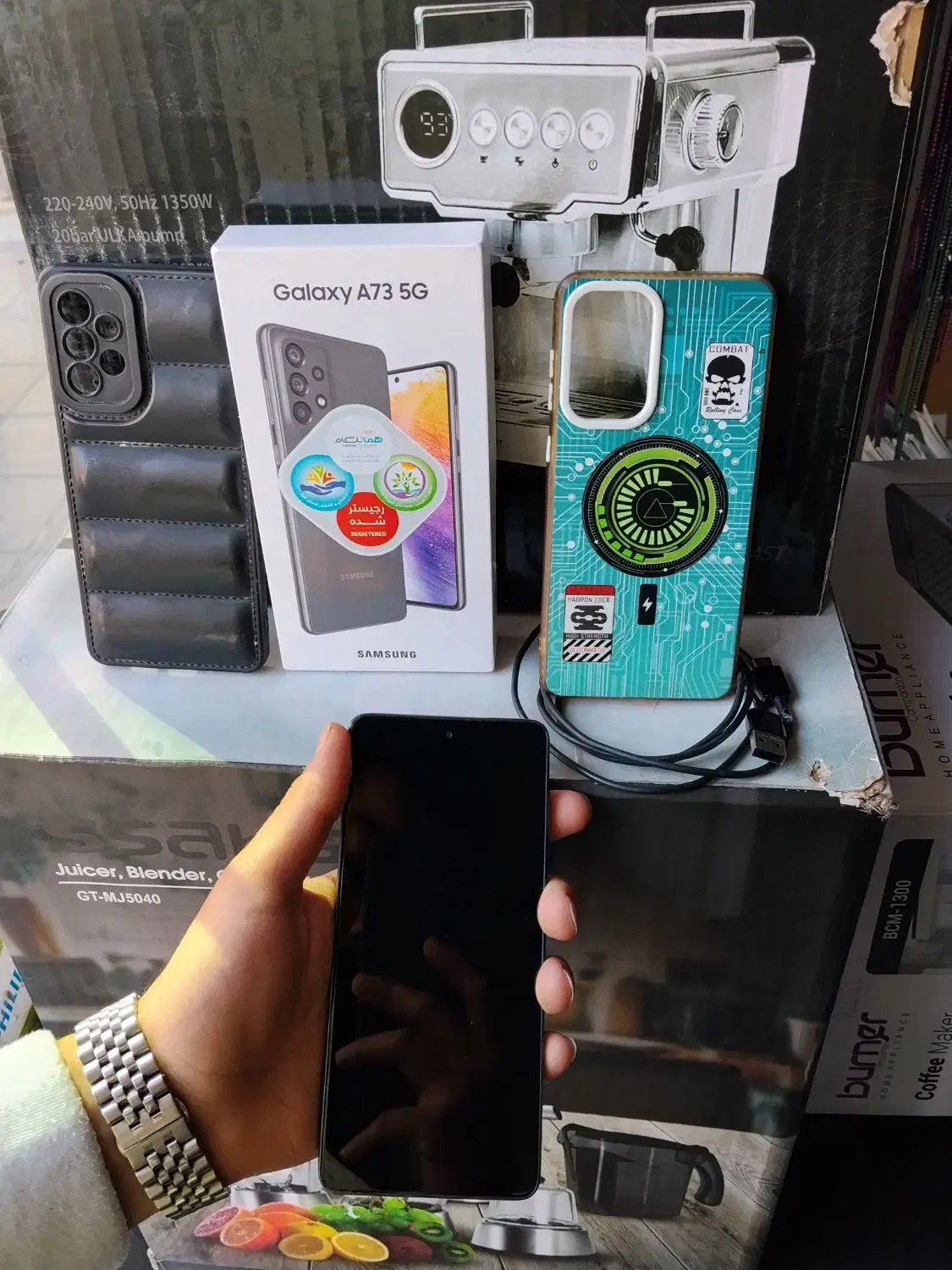 گوشی سامسونگA73/حافظه256رام8/موبایل مختاری|موبایل|قرچک, مهدیه|دیوار