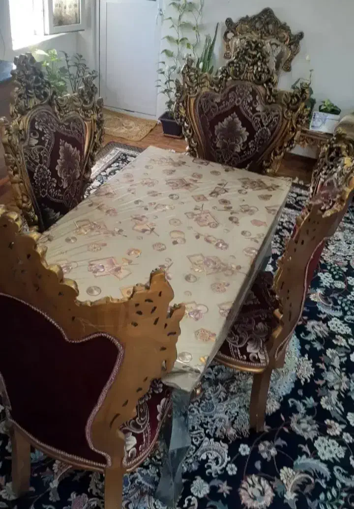میز نهار خوری|میز و صندلی غذاخوری|فومن, |دیوار