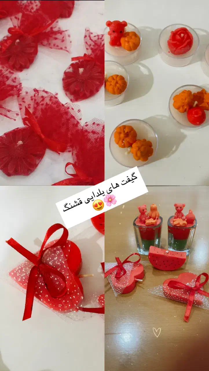 انواع  گیفت شمع یلدایی قابل سفارش هست|صنایع دستی و سایر لوازم تزئینی|لامرد, |دیوار