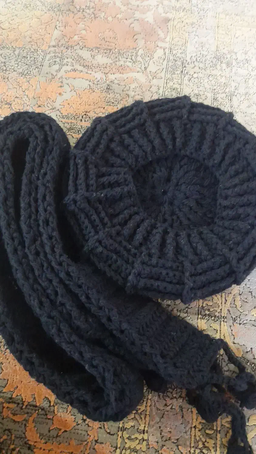 کلاه و سال گردن زمستونی سورمه ای نو|لباس|مشهد, ایثارگران|دیوار