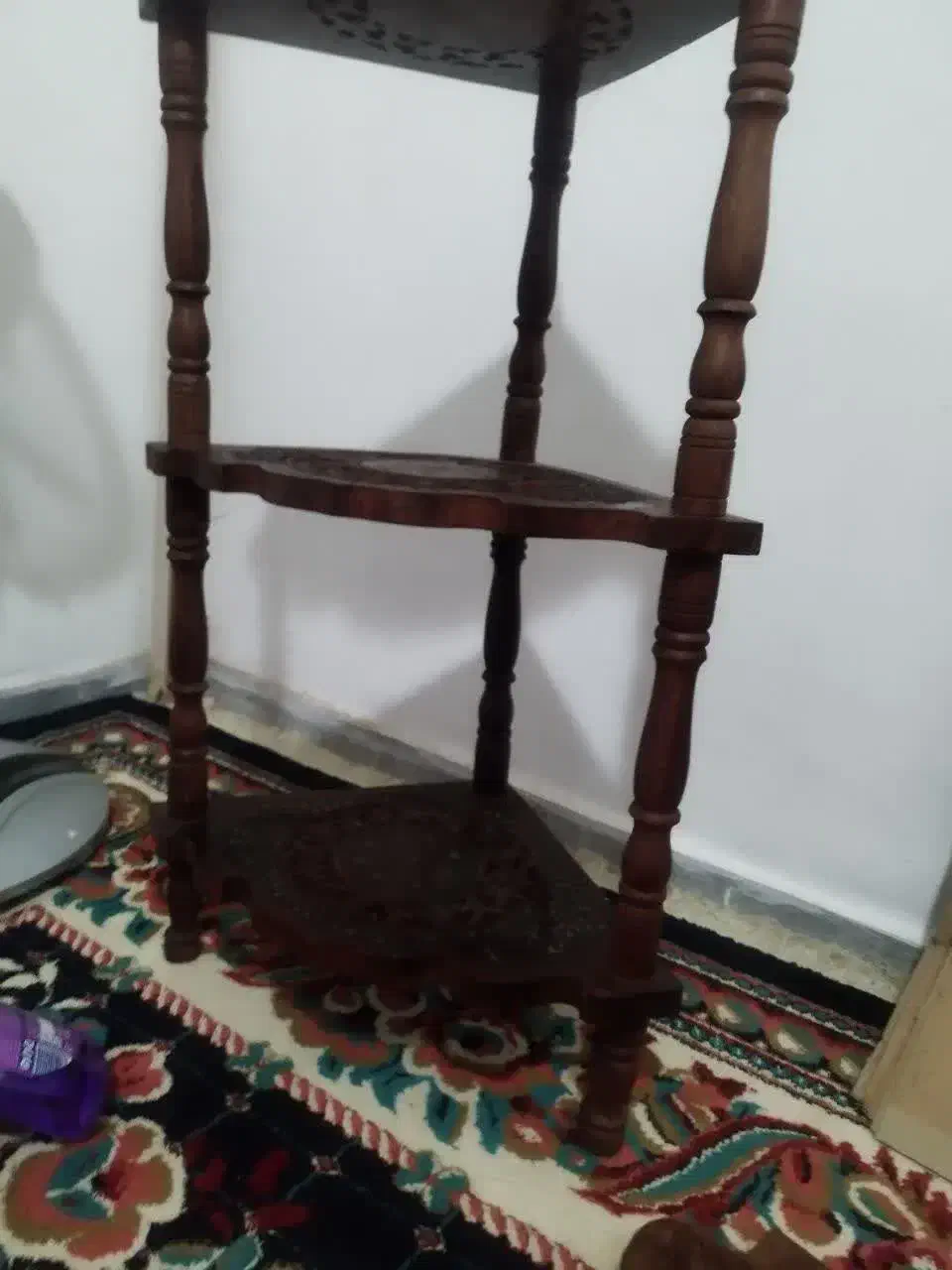 میز چوبی مراکشی|میز تلفن|تهران, هاشمی|دیوار