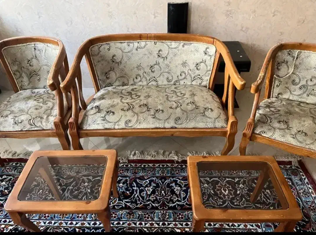 مبلمان 8نفره ظریف وکم جا با3تامیز|مبلمان خانگی و میز عسلی|مشهد, نیروی هوایی|دیوار