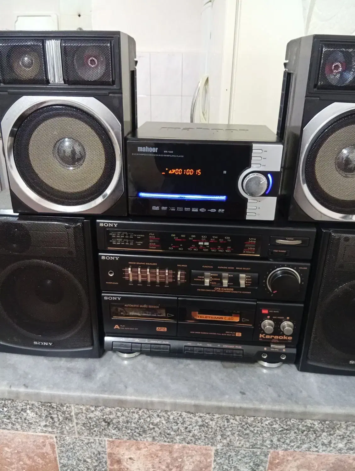 ضبط صوتی و دی وی دی و فلش خور سونی|سیستم صوتی خانگی|تبریز, |دیوار