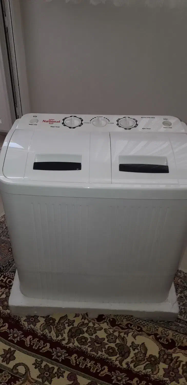 لباسشویی ۳.۵ کیلو دوقلو ناسیونال|ماشین لباسشویی و خشککن لباس|قم, شهرک قدس|دیوار