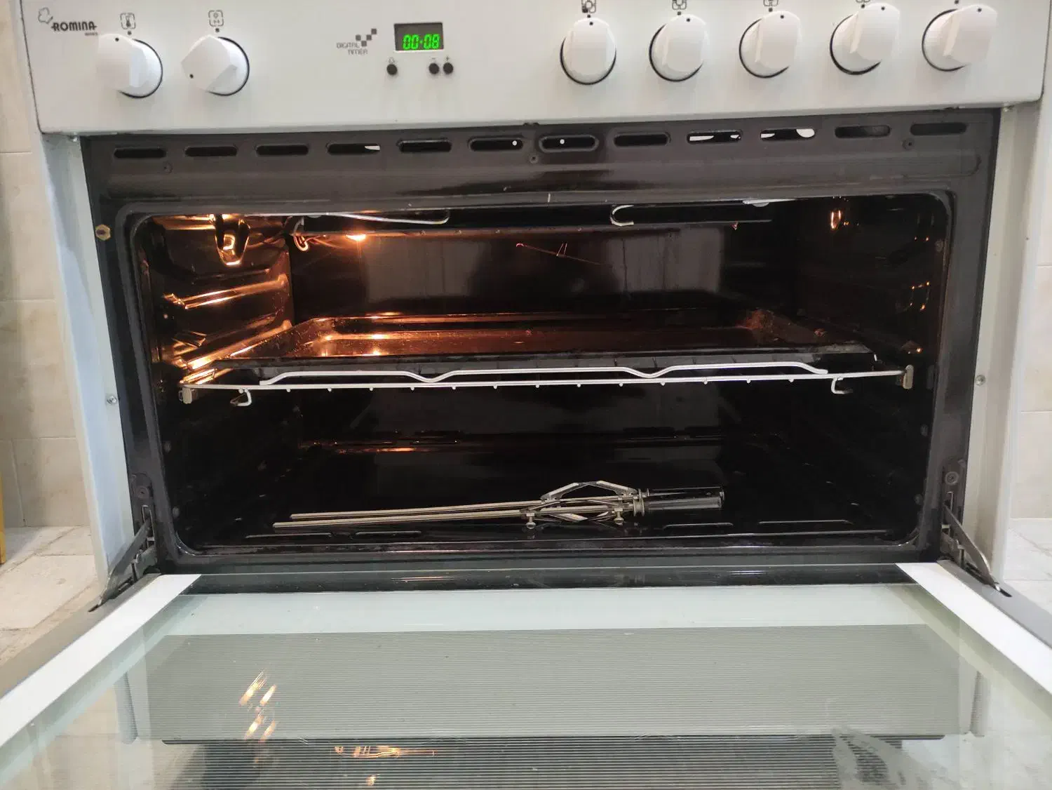 اجاق گاز فردار اسنوا پنج شعله صحیح و سالم درحد نو|اجاق گاز و لوازم برقی پختوپز|مشکیندشت, |دیوار