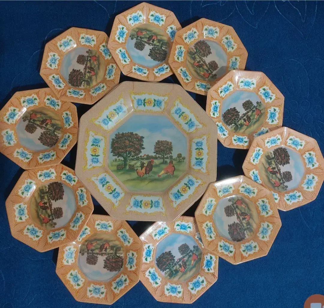 کیک خوری ملامین قدیمی|ظروف سرو و پذیرایی|الیگودرز, |دیوار