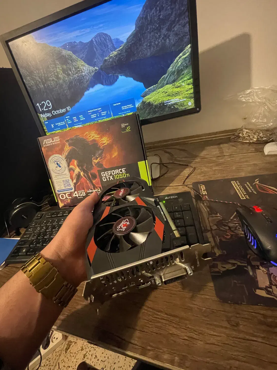 کارت گرافیک gtx1050ti بسیار تمیز عالی برای گیم|قطعات و لوازم جانبی رایانه|ارومیه, |دیوار