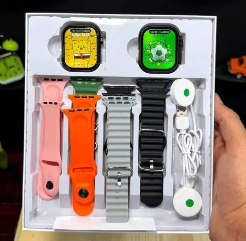 پک اسمارت واچ شامل دو عدد اسمارت واچ+7بندکف قیمت|لوازم جانبی موبایل و تبلت|شیراز, فرودگاه شهید دستغیب شیراز|دیوار