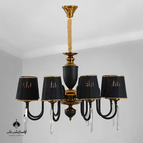 لوستر ۵ شعله فلزی|لوستر و چراغ آویز|اقلید, |دیوار