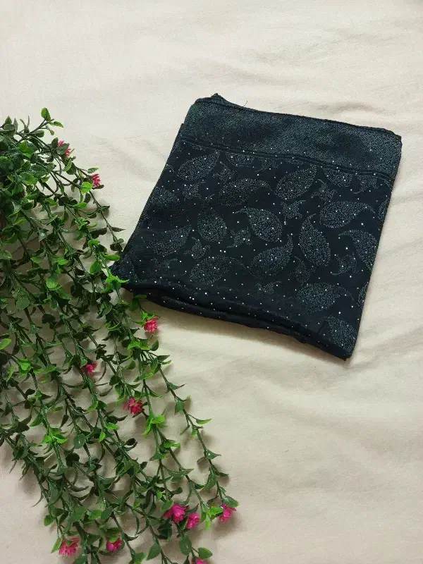 روسری سبز ترک نگین دار|لباس|کاشمر, |دیوار