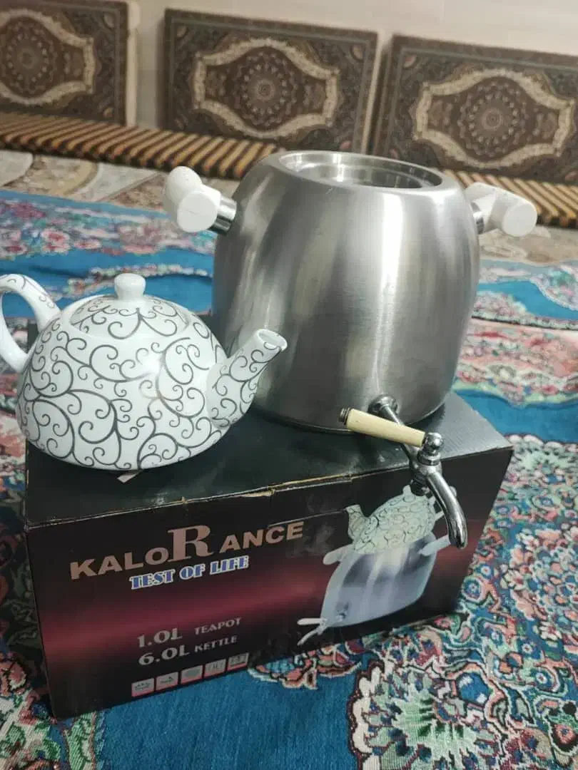 کتری قوری استیل|قوری، کتری، قهوه‌ساز دستی|آبادان, |دیوار