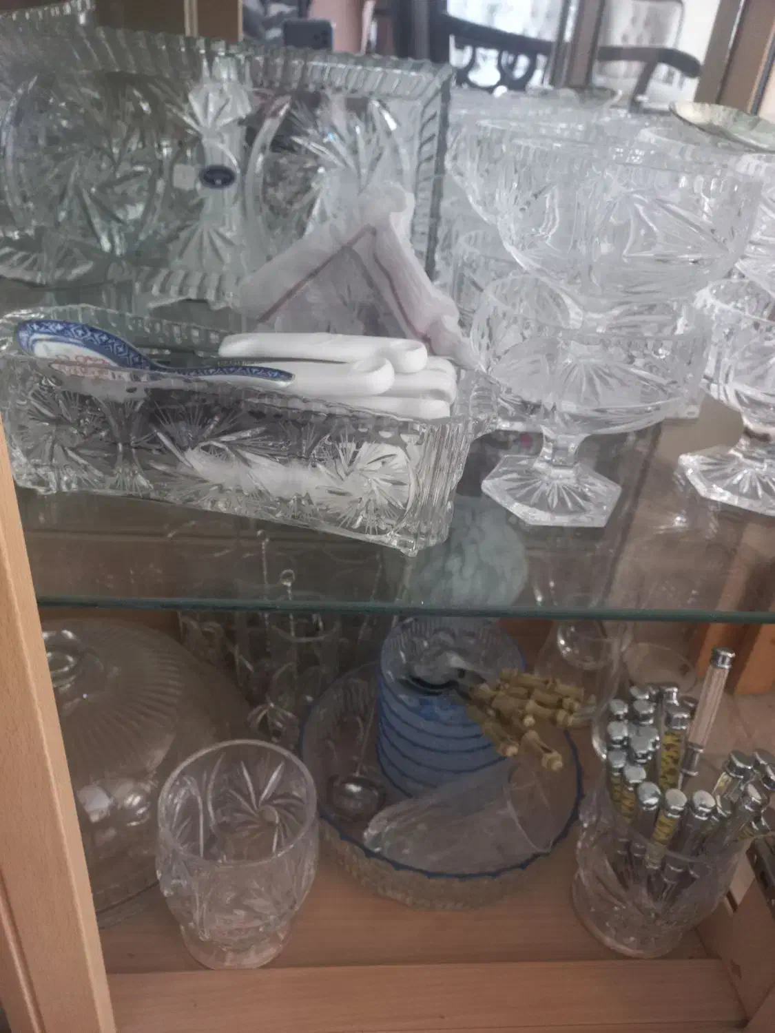 سرویس کریستال خورشیدی|ظروف سرو و پذیرایی|تهران, هروی|دیوار