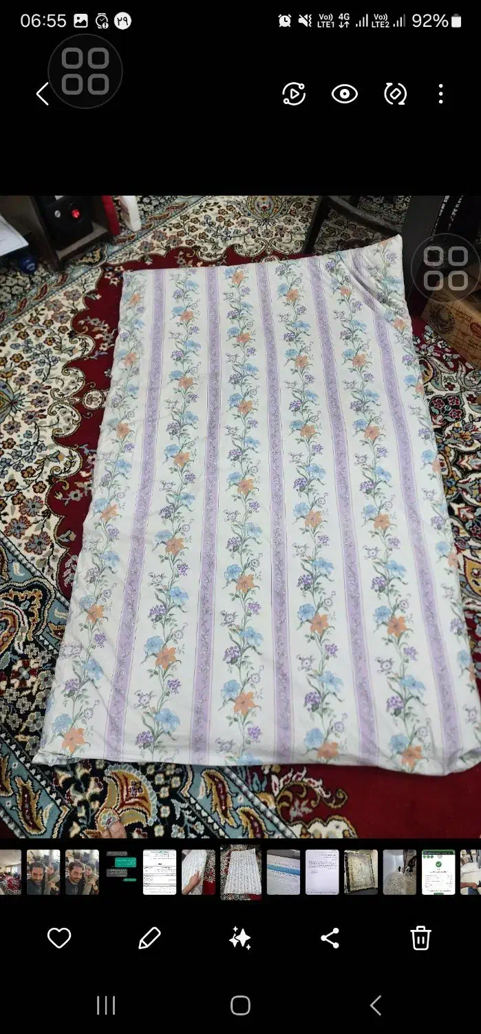 تشک پنبه ای دست دوز در حد نو|رختخواب، بالش، پتو|بیرجند, |دیوار